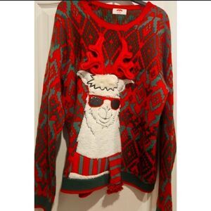 Holiday Unisex Llama Sweater/Totally Adorable/Excellent Used Condition/Size XL